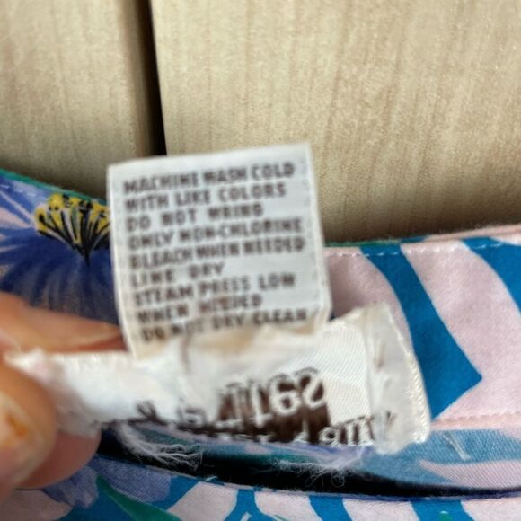 Vintage Weathervane Petites Tropical Sleeveless Blouse, size 4P-EUC - Picture 9 of 10